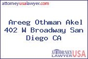 Areeg Othman Akel 402 W Broadway San Diego CA