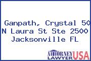 Ganpath, Crystal 50 N Laura St Ste 2500 Jacksonville FL