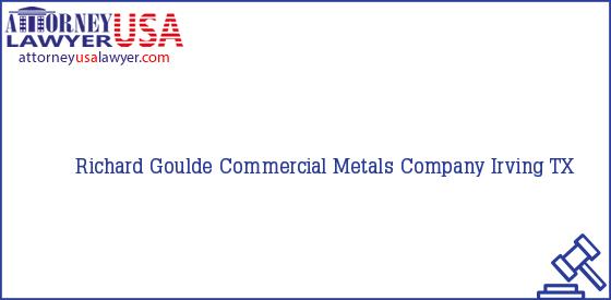 Telephone, Address and other contact data of Richard Goulde, Irving, TX, USA