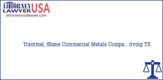 Telephone, Address and other contact data of Trammel, Shane, Irving, TX, USA