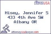 Hisey, Jennifer S 433 4th Ave SW Albany OR