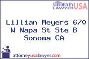Lillian Meyers 670 W Napa St Ste B Sonoma CA