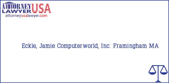 Telephone, Address and other contact data of Eckle, Jamie, Framingham, MA, USA