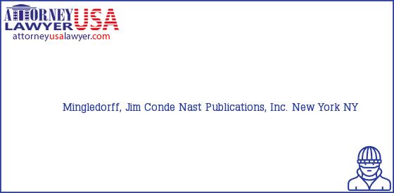Telephone, Address and other contact data of Mingledorff, Jim, New York, NY, USA