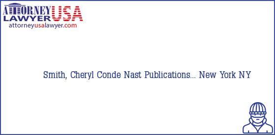 Telephone, Address and other contact data of Smith, Cheryl, New York, NY, USA