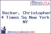 Becker, Christopher 4 Times Sq New York NY