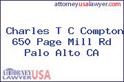 Charles T C Compton 650 Page Mill Rd Palo Alto CA