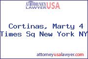 Cortinas, Marty 4 Times Sq New York NY