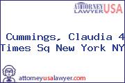 Cummings, Claudia 4 Times Sq New York NY