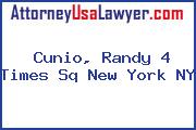 Cunio, Randy 4 Times Sq New York NY
