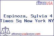 Espinoza, Sylvia 4 Times Sq New York NY