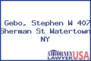 Gebo, Stephen W 407 Sherman St Watertown NY