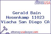 Gerald Bain Hosenkamp 11023 Viacha San Diego CA