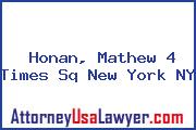 Honan, Mathew 4 Times Sq New York NY