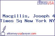 Macgillis, Joseph 4 Times Sq New York NY