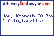 May, Kenneth PO Box 140 Taylorville IL