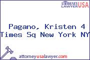 Pagano, Kristen 4 Times Sq New York NY