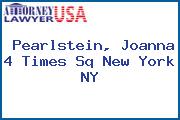 Pearlstein, Joanna 4 Times Sq New York NY