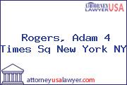 Rogers, Adam 4 Times Sq New York NY