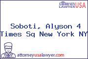 Soboti, Alyson 4 Times Sq New York NY