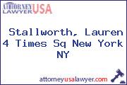 Stallworth, Lauren 4 Times Sq New York NY