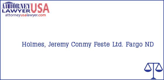Telephone, Address and other contact data of Holmes, Jeremy, Fargo, ND, USA