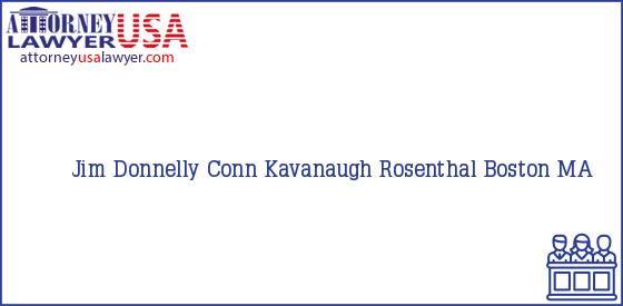 Telephone, Address and other contact data of Jim Donnelly, Boston, MA, USA