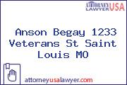 Anson Begay 1233 Veterans St Saint Louis MO