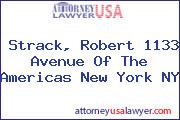 Strack, Robert 1133 Avenue Of The Americas New York NY