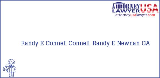 Telephone, Address and other contact data of Randy E Connell, Newnan, GA, USA