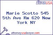 Marie Scotto 545 5th Ave Rm 620 New York NY