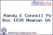 Randy E Connell Po Box 1038 Newnan GA
