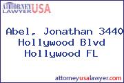 Abel, Jonathan 3440 Hollywood Blvd Hollywood FL