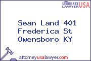 Sean Land 401 Frederica St Owensboro KY