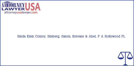 Telephone, Address and other contact data of Hinda Klein, Hollywood, FL, USA