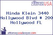 Hinda Klein 3440 Hollywood Blvd # 200 Hollywood FL