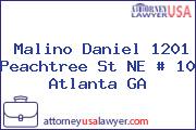 Malino Daniel 1201 Peachtree St NE # 10 Atlanta GA
