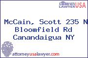 McCain, Scott 235 N Bloomfield Rd Canandaigua NY