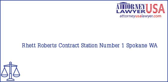 Telephone, Address and other contact data of Rhett Roberts, Spokane, WA, USA