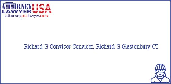 Telephone, Address and other contact data of Richard G Convicer, Glastonbury, CT, USA