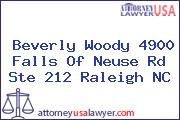 Beverly Woody 4900 Falls Of Neuse Rd Ste 212 Raleigh NC
