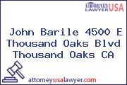 John Barile 4500 E Thousand Oaks Blvd Thousand Oaks CA