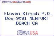 Steven Kirsch P.O. Box 9091 NEWPORT BEACH CA