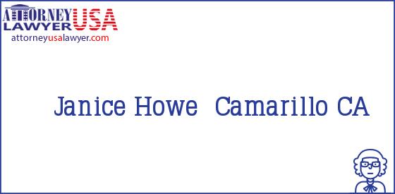 Telephone, Address and other contact data of Janice Howe, Camarillo, CA, USA