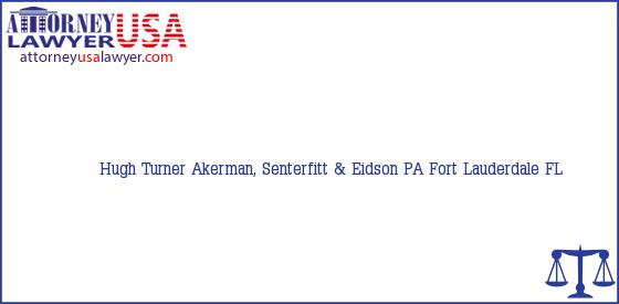 Telephone, Address and other contact data of Hugh Turner, Fort Lauderdale, FL, USA