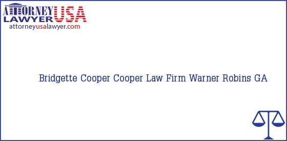Telephone, Address and other contact data of Bridgette Cooper, Warner Robins, GA, USA