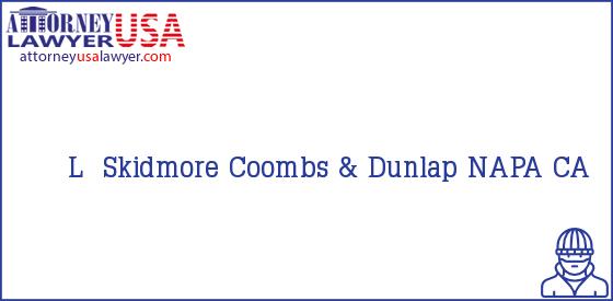Telephone, Address and other contact data of L  Skidmore, NAPA, CA, USA