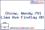 Chiow, Wendy 701 Lima Ave Findlay OH