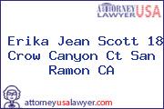Erika Jean Scott 18 Crow Canyon Ct San Ramon CA