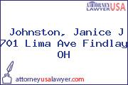 Johnston, Janice J 701 Lima Ave Findlay OH